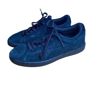 Puma Suede Black Classic Sneakers Size 7